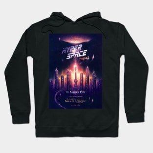 Space Travel Poster Hoodie